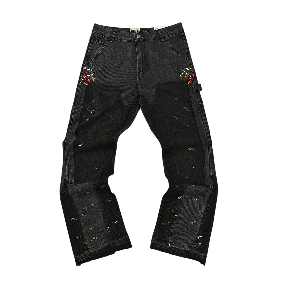 GALLERY DEPT. JEANS MINIMAL BLACK RAINBOW POCKET