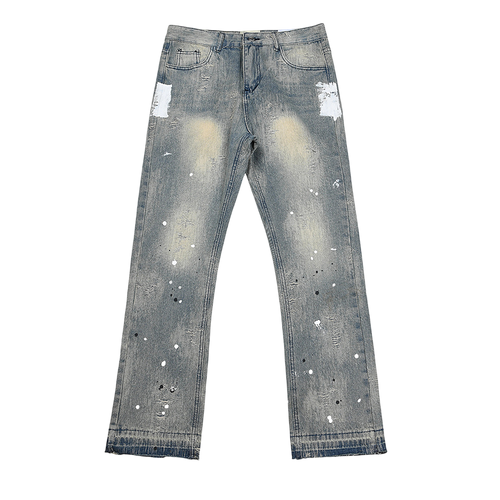 GALLERY DEPT. JEANS GRAY MINIMAL POCKET WHITE