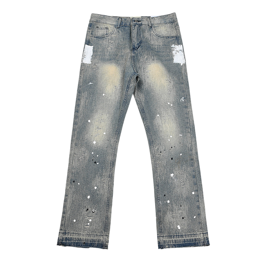 GALLERY DEPT. JEANS GRAY MINIMAL POCKET WHITE