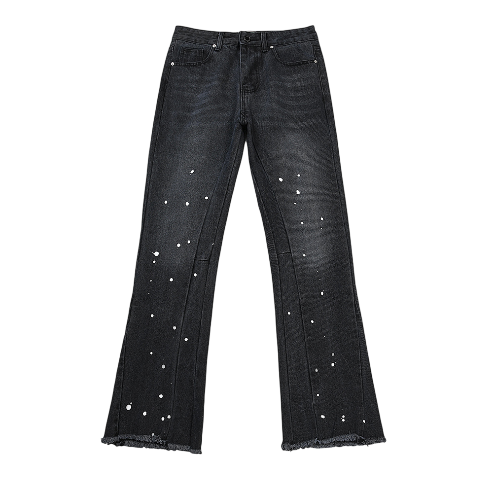 GALLERY DEPT. JEANS BLACK WHITE SPLATTER