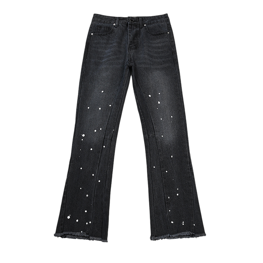 GALLERY DEPT. JEANS BLACK WHITE SPLATTER