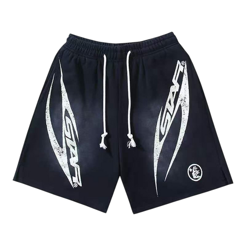 HELLSTAR STAR STAR BLACK SHORTS