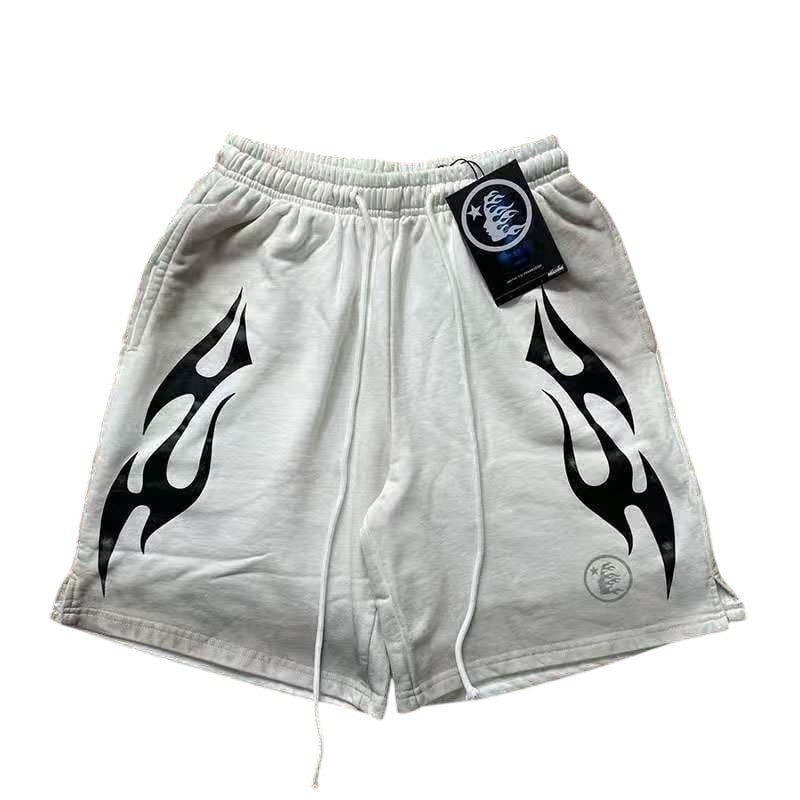 HELLSTAR BOLT SHORTS WHITE