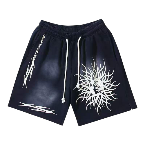 HELLSTAR STAR VINES BLACK SHORTS