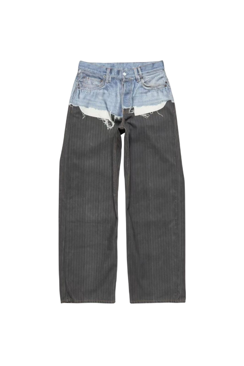 ACNE STUDIOS TWO TONE JEAN SLACKS
