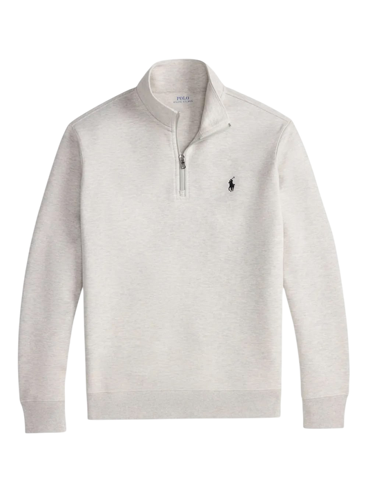 RALPH LAUREN WHITE SWEATER BLACK LOGO
