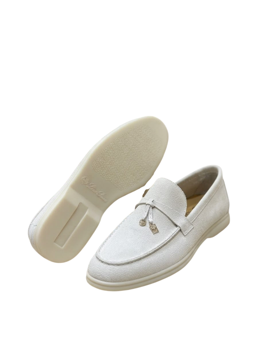 LORO PIANO SUMMER WALK LOAFERS BROWN SUEDE