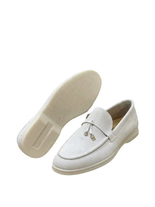 LORO PIANO SUMMER WALK LOAFERS BROWN SUEDE