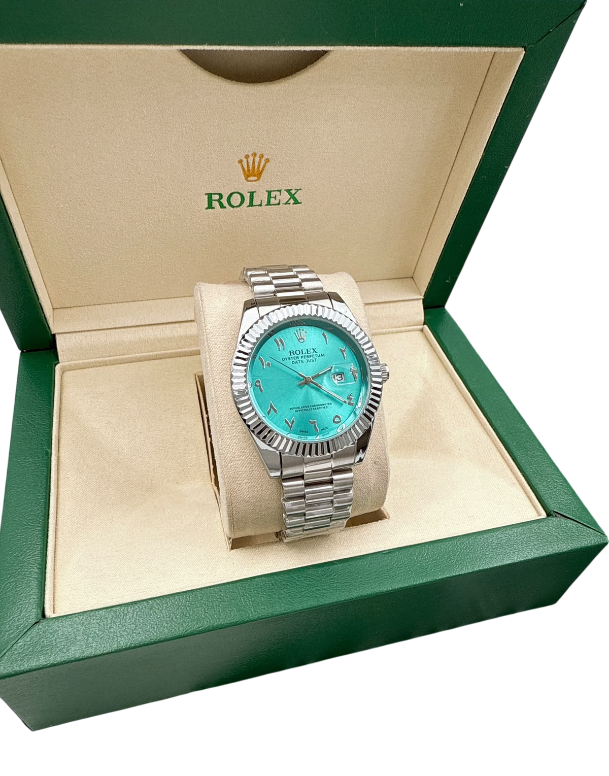 ROLEX ARABIC DIAL CYAN DATEJUST