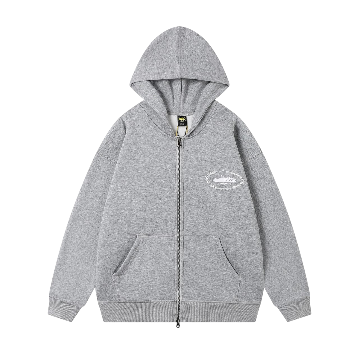 CORTEIZ AMERICAN STYLE GREY ZIP HOODIE SET