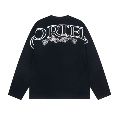 CORTEIZ SMALL AMERICAN LOGO BLACK LONG SLEEVE