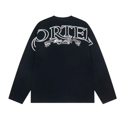 CORTEIZ SMALL AMERICAN LOGO BLACK LONG SLEEVE