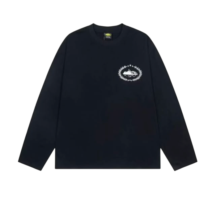CORTEIZ SMALL AMERICAN LOGO BLACK LONG SLEEVE