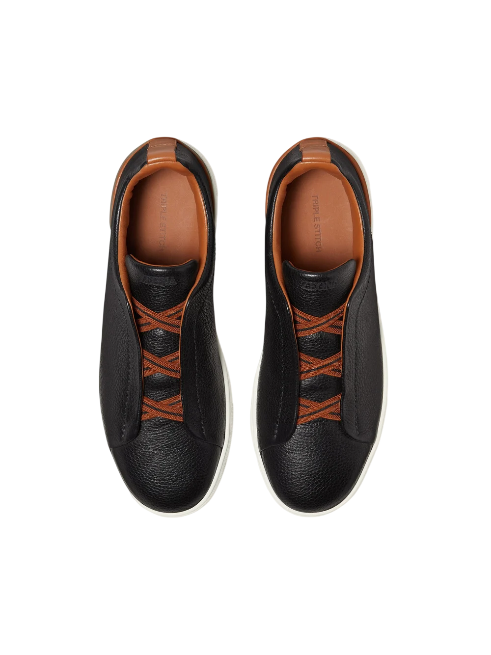 BLACK ZEGNA TRIPLE STITCH