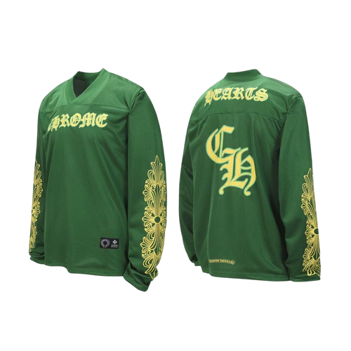 CHROME HEARTS HOCKEY JERSET SET GREEN N YELLOW