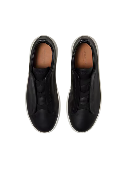 FULL BLACK ZEGNA TRIPLE STITCH
