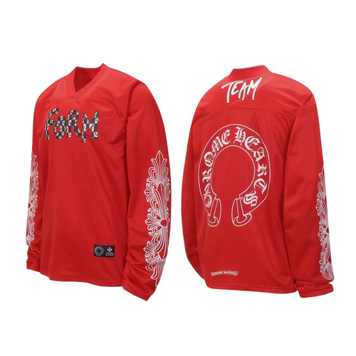 CHROME HEARTS HOCKEY JERSET SET RED