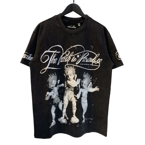 HELLSTAR P2P CURSIVE BLACK SHIRT