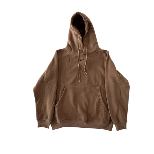 NIKE MINIMALISTIC BROWN HOODIE