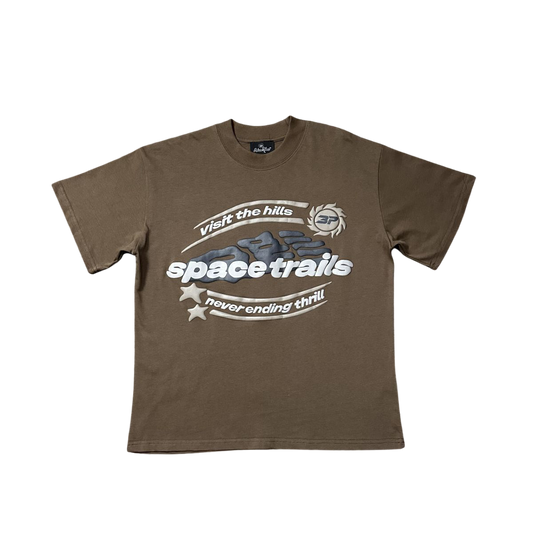 BROKEN PLANET SPACE TRAILS BROWN SHIRT
