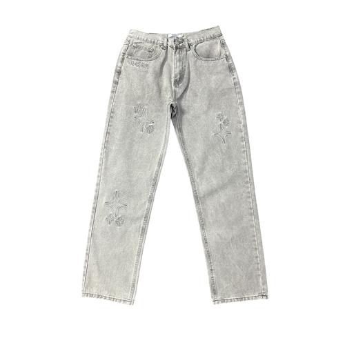 BROKEN PLANET GRAY JEANS