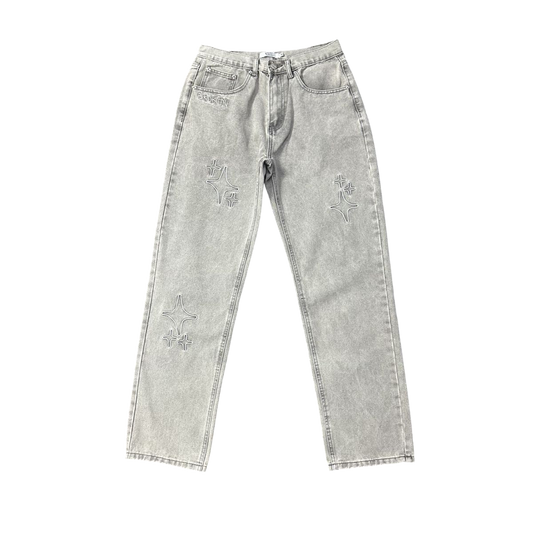BROKEN PLANET GRAY JEANS