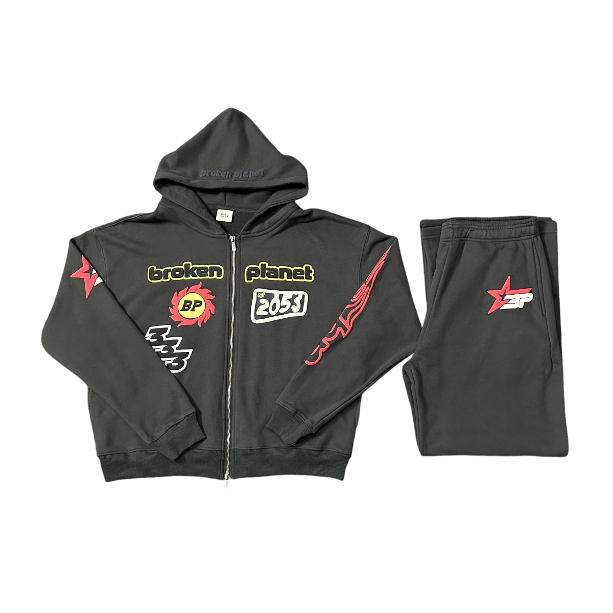 BROKEN PLANET 3'S ZIP UP SET
