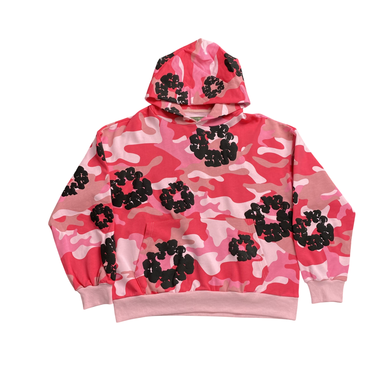 DENIM TEARS CAMO PINK/RED HOODIE