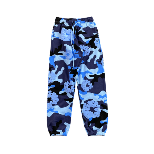 DENIM TEARS CAMO BLUE PANTS