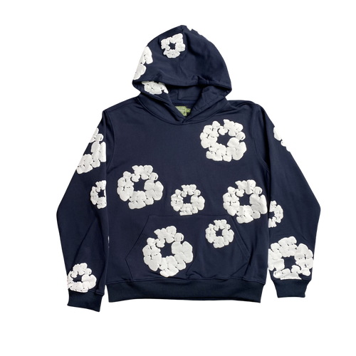 DENIM TEARS NAVY BLUE HOODIE