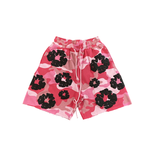 DENIM TEARS CAMO RED/PINK SHORTS