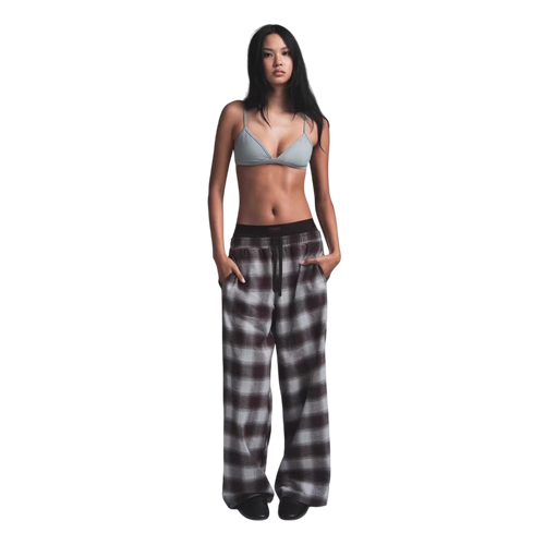 SKIMS PLAID DOUBLE WAIST PANTS