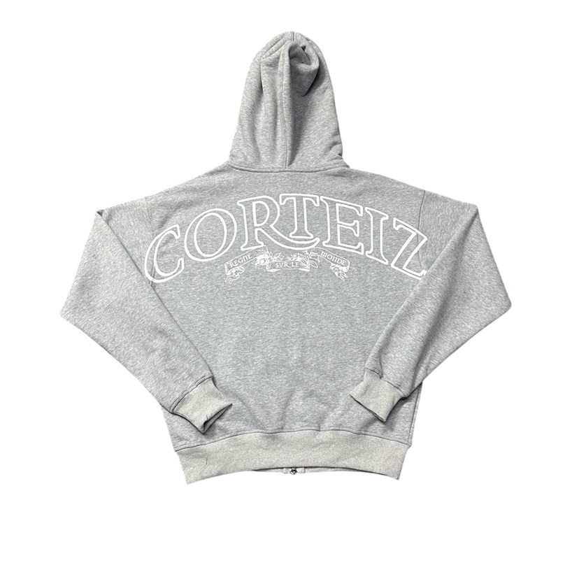 CORTEIZ GRAY ALCATRAZ ZIP UP