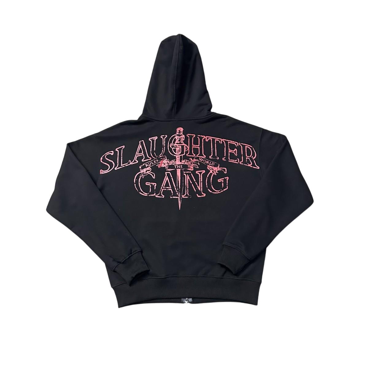 CORTEIZ BLACK RED SLAUGHTER GANG ZIP UP