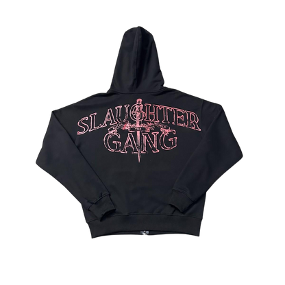 CORTEIZ BLACK RED SLAUGHTER GANG ZIP UP