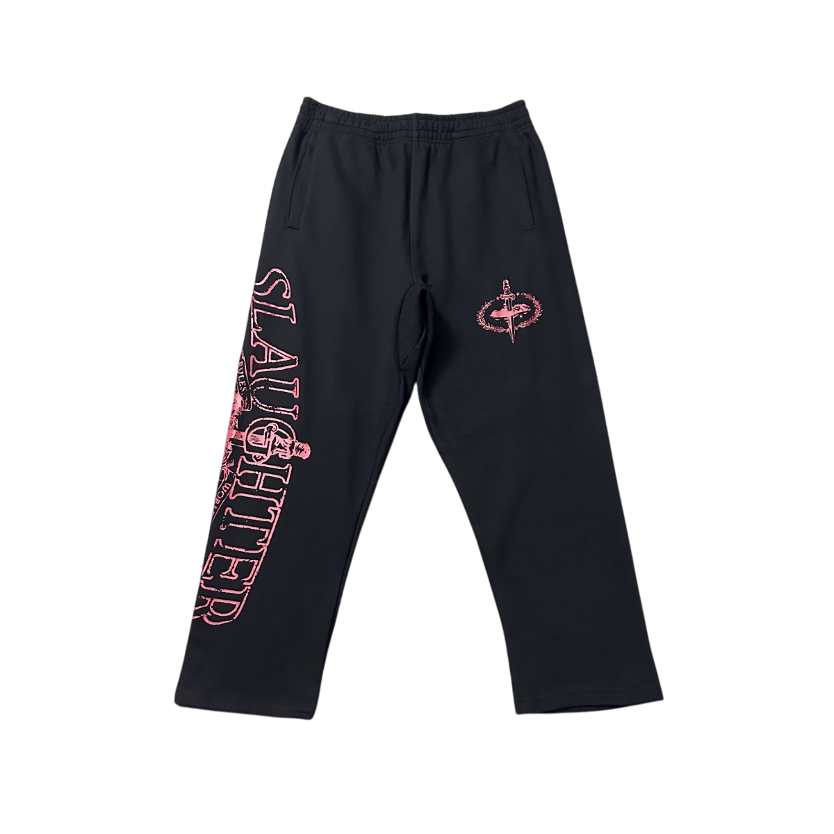 CORTEIZ BLACK RED SLAUGHTER GANG PANTS