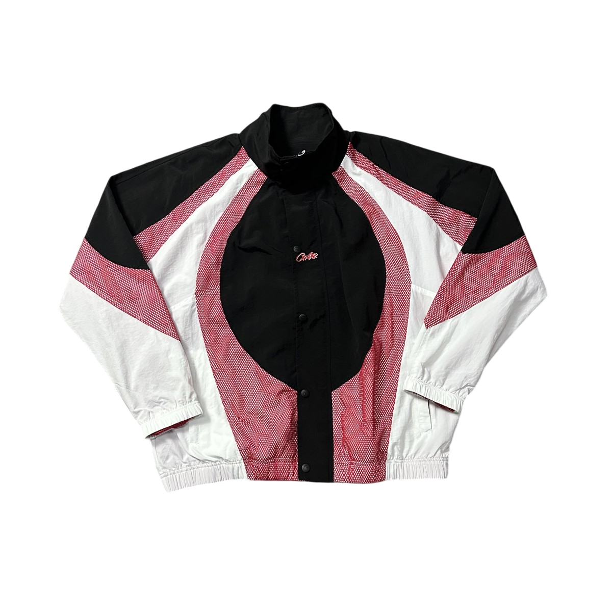 CORTEIZ PINK/WHITE WINDBREAKER JACKET