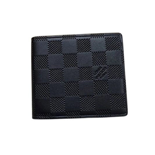 LV CHECKERED EMBOSSED WALLET