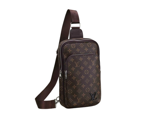 LV LOGO SMALL BROWN SHOULDER BAG