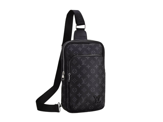LV LOGO SMALL BLACK SHOULDER BAG