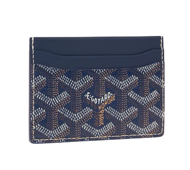 GOYARD CARD HOLDER NAVY BLUE