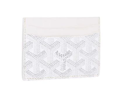 GOYARD CARD HOLDER WHITE