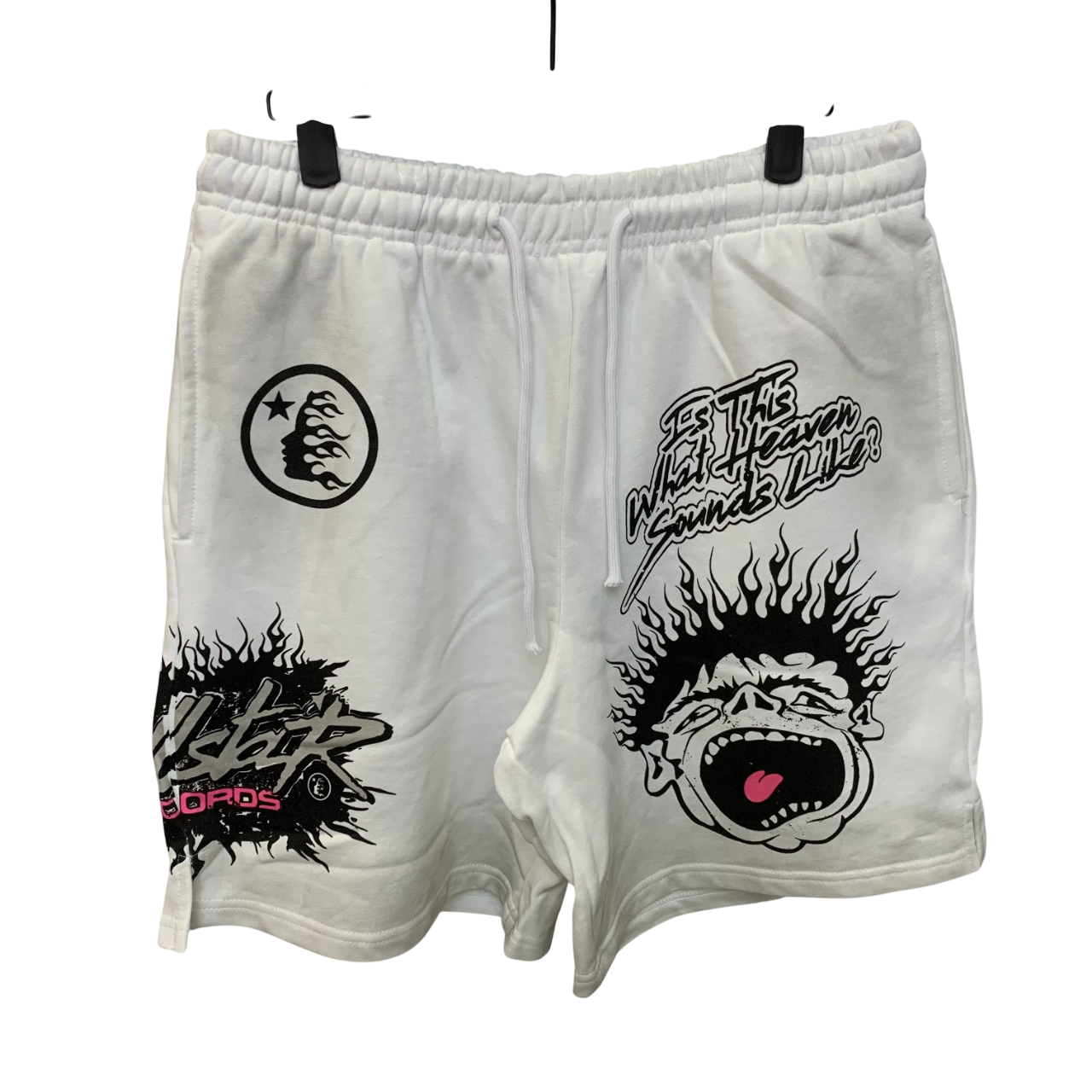 HELLSTAR RECORDS WHITE SHORTS
