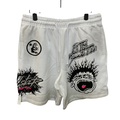 HELLSTAR RECORDS WHITE SHORTS