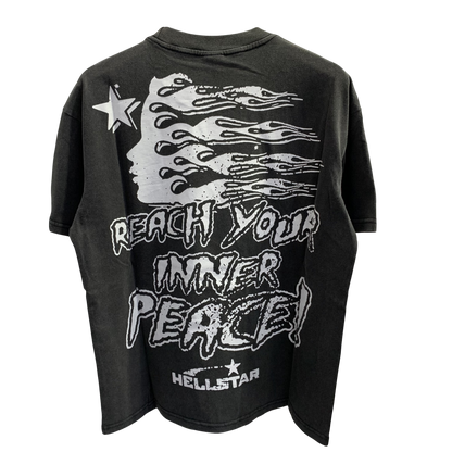 HELLSTAR STUDIOS TSHIRT INNER PEACE BLACK WHITE