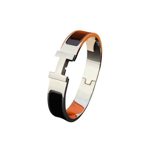 HERMES SILVER/BLACK BRACELET