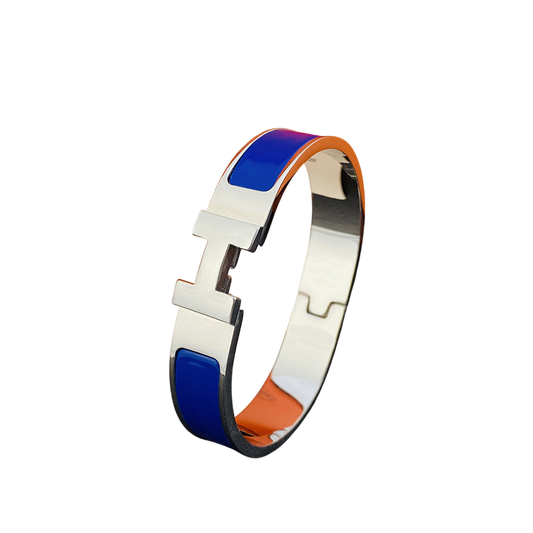 HERMES SILVER/BLUE BRACELET