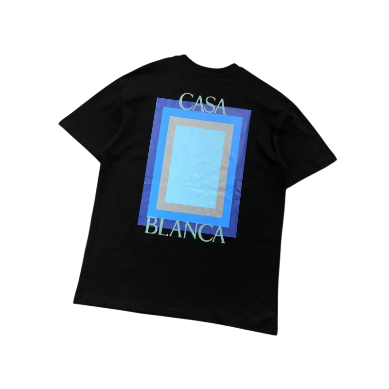 CASABLANCA BLACK SHIRT BLUE BOX