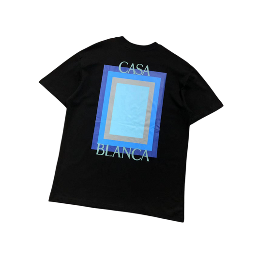 CASABLANCA BLACK SHIRT BLUE BOX