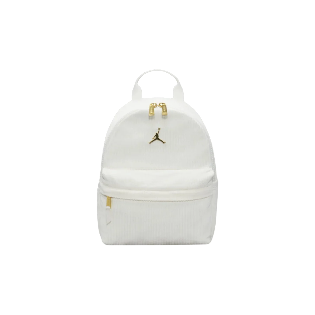 WHITE JORDAN MONOGRAM BACKPACK